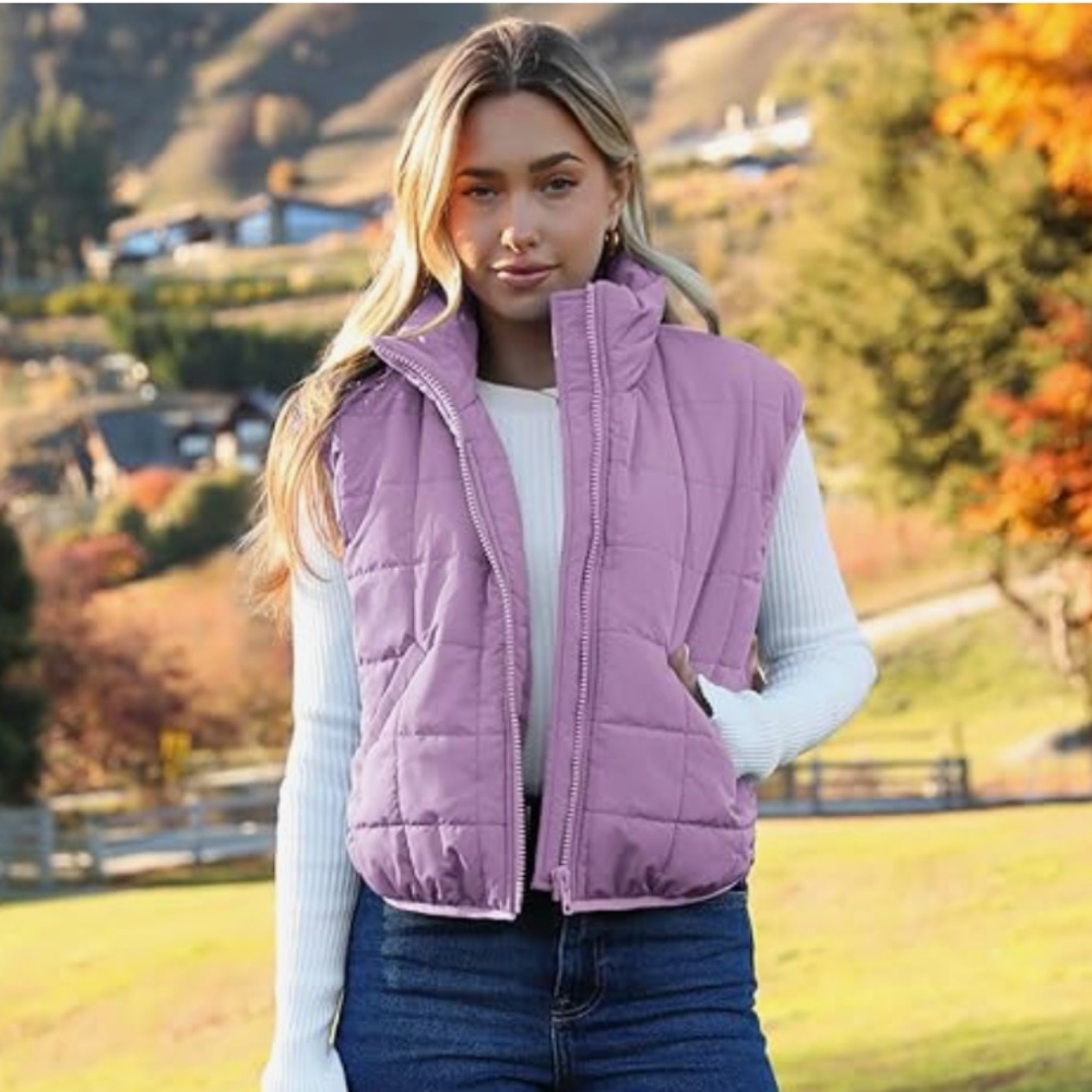 Purple Puffer Vest